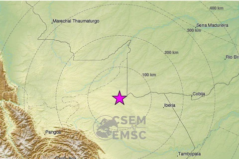 Động đất mạnh 7,1 độ Richter rung chuyển khu vực biên giới Peru-Brazil