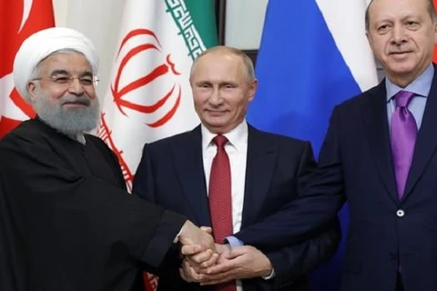 Tổng thống ba nước Nga, Iran và Thổ Nhĩ Kỳ. (Nguồn: The Iran Observer)