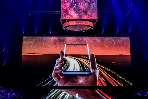 Sự kiện ra mắt Galaxy Note 9 của Samsung. (Nguồn: Getty Images) 