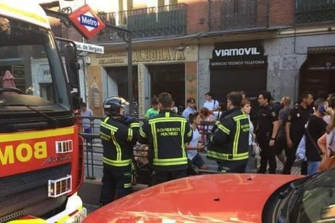 Lực lượng cứu hộ có mặt tại hiện trường. (Nguồn: EMERGENCIES MADRID)