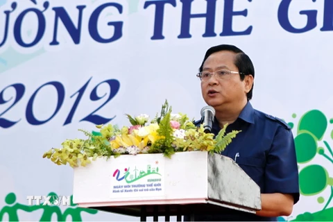 Ông Nguyễn Hữu Tín, nguyên Phó Chủ tịch Ủy ban Nhân dân Thành phố Hồ Chí Minh. (Nguồn: TTXVN phát)
