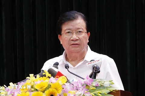 Phó Thủ tướng Trịnh Đình Dũng. (Ảnh: Văn Điệp/TTXVN)