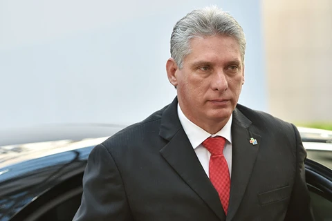 Chủ tịch Hội đồng Nhà nước và Hội đồng Bộ trưởng Cuba Miguel Diaz-Canel. (Nguồn: AFP)