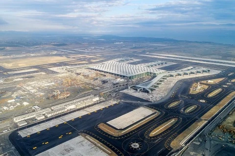Toàn cảnh sân bay Istanbul mới của Thổ Nhĩ Kỳ. (Nguồn: AFP)