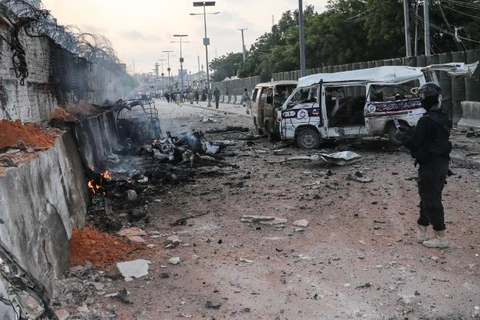 Hiện trường vụ đánh bom. (Nguồn: AFP)