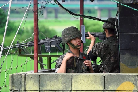 Một trạm gác của phía Hàn Quốc. (Nguồn: Getty)