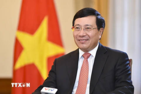 Phó Thủ tướng, Bộ trưởng Bộ Ngoại giao Phạm Bình Minh. (Nguồn: TTXVN phát)