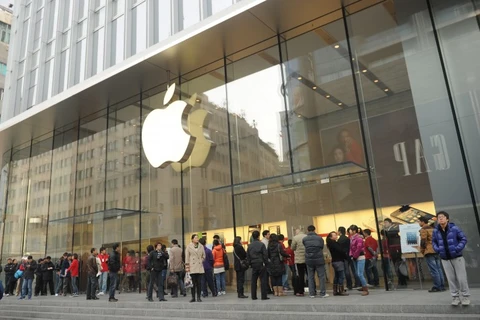 Cửa hàng Apple ở Bắc Kinh. (Nguồn: AFP)