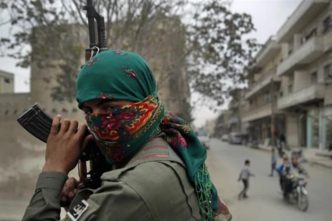 Một tay súng người Kurd ở Syria. (Nguồn: AP)