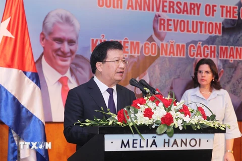 Phó Thủ tướng Trịnh Đình Dũng phát biểu. (Ảnh: Lâm Khánh/TTXVN)
