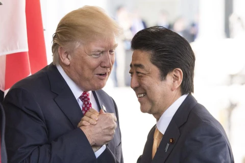 Thủ tướng Nhật Bản Shinzo Abe và Tổng thống Mỹ Donald Trump. (Nguồn: UPI)