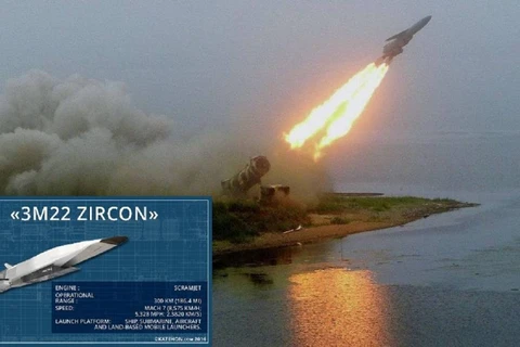 Một vụ phóng tên lửa siêu thanh Zircon. (Nguồn:Russia Insider)