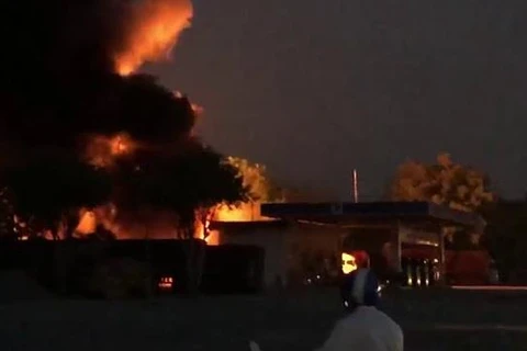 Cháy lớn tại một cây xăng ở Trảng Bàng của tỉnh Tây Ninh