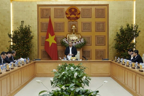 Thủ tướng Nguyễn Xuân Phúc, Trưởng Tiểu ban kinh tế - Xã hội phát biểu. (Ảnh: Thống Nhất/TTXVN)