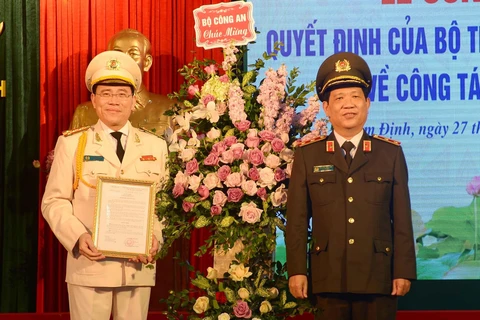 Công bố quyết định bổ nhiệm Giám đốc Công an tỉnh Nam Định