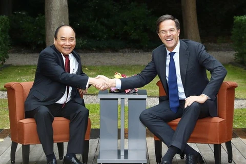 Thủ tướng Nguyễn Xuân Phúc hội đàm với Thủ tướng Hà Lan Mark Rutte, chiều 10/7/2017, tại thành phố La Haye. (Ảnh: Thống Nhất/TTXVN)
