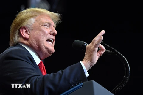 Tổng thống Mỹ Donald Trump phát biểu tại một sự kiện Grand Rapids, Michigan ngày 28/3/2019. (Nguồn: AFP/TTXVN)