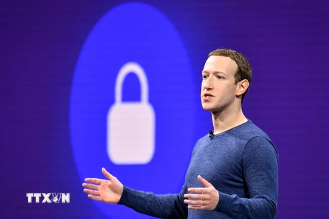 Giám đốc điều hành Facebook Mark Zuckerberg tại một hội nghị ở San Jose, California, Mỹ. (Nguồn: AFP/TTXVN)