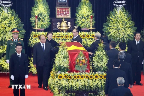 Hình ảnh lễ truy điệu nguyên Chủ tịch nước, Đại tướng Lê Đức Anh