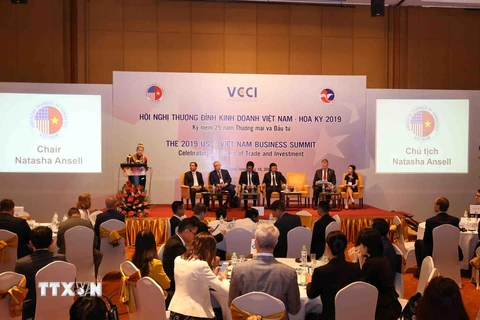 Quang cảnh Hội nghị Thượng đỉnh Kinh doanh Việt Nam-Hoa Kỳ 2019, ngày 10/5. (Ảnh: Vũ Sinh/TTXVN)