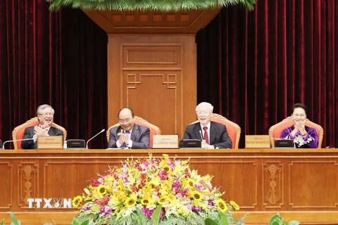 Hình ảnh Tổng Bí thư chủ trì Khai mạc Hội nghị Trung ương 10 khóa XII