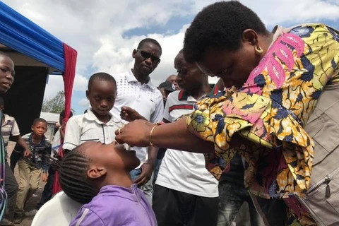 Chiến dịch uống vắcxin phòng bệnh tả quy mô đã bắt đầu tại Cộng hòa Dân chủ Congo. (Nguồn: WHO)