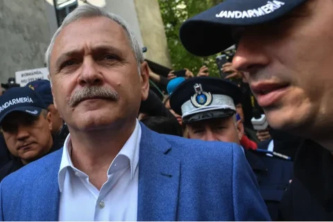 Ông Liviu Dragnea - lãnh đạo đảng Xã hội Dân chủ (PSD) cầm quyền ở Romania. (Nguồn: AFP)