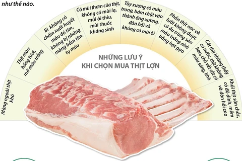 [Infographics] Cách chọn thịt lợn đảm bảo an toàn thực phẩm