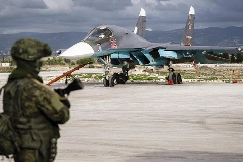 Máy bay chiến đấu của Nga tại căn cứ quân sự ở Syria. (Nguồn: Sputnik)