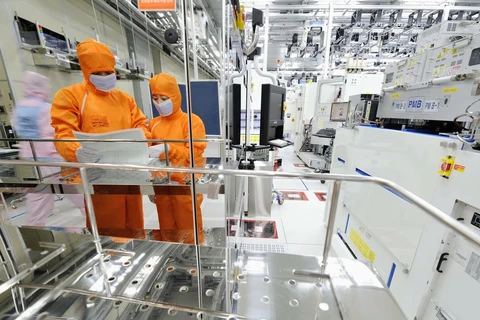 Bên trong một nhà máy sản xuất chip bán dẫn của hãng SK Hynix (Hàn Quốc). (Nguồn: SK Hynix)