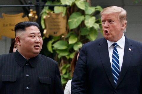 Tổng thống Mỹ Donald Trump nói rằng ông và nhà lãnh đạo Triều Tiên Kim Jong-un có “một tình cảm tốt đẹp." (Nguồn: AP)