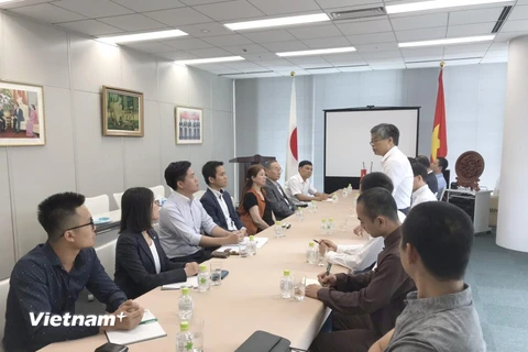 Cuộc họp các đại biểu cộng đồng người Việt tại khu vực Kyushu, Nhật Bản. (Ảnh: Thành Hữu/Vietnam+)