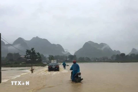 Tỉnh Cao Bằng ngập trong biển nước, 2 người thiệt mạng 