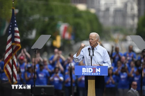 Cựu Phó Tổng thống Mỹ Joe Biden trong chiến dịch vận động tranh cử ở Philadelphia ngày 18/5/2019. (Nguồn: THX/TTXVN)