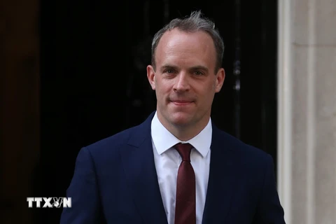 Ngoại trưởng Anh Dominic Raab. (Nguồn: AFP/TTXVN)