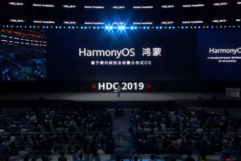 Buổi lễ ra mắt hệ điều hành Harmony của Huawei. (Nguồn: android authority)