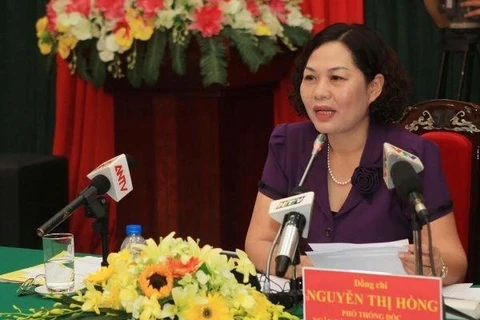 Phó Thống đốc Ngân hàng Nhà nước Việt Nam Nguyễn Thị Hồng (Ảnh: Thúy Hà/Vietnam+)