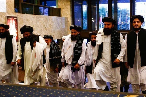 Phái đoàn Taliban tham gia đàm phán. (Nguồn: aa.com.tr)