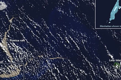 Khu vực rạn san hô Great Barrier. (Nguồn: NASA)