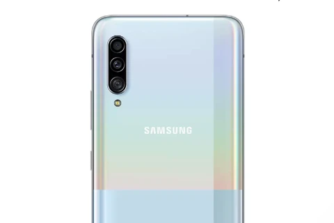 Mặt sau điện thoại Galaxy A90. (Nguồn: Samsung)