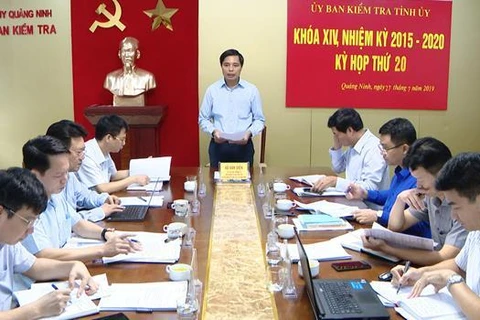 Kỳ họp thứ 20 Ủy ban Kiểm tra Tỉnh ủy Quảng Ninh. (Nguồn: quangninh.gov.vn)