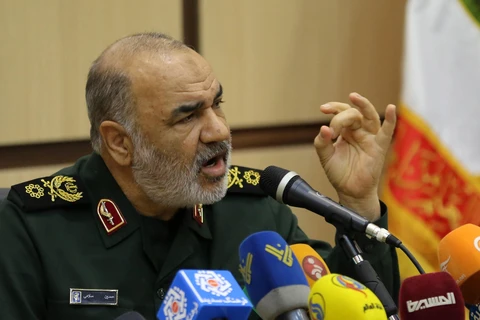 Thiếu tướng Hossein Salami, Tư lệnh Lực lượng Vệ binh Cách mạng Hồi giáo Iran (IRGC). (Nguồn: AFP/ TTXVN)