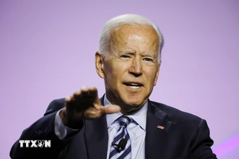 Cựu Phó Tổng thống Mỹ Joe Biden phát biểu tại một diễn đàn ở Detroit, Michigan ngày 24/7/2019. (Nguồn: AFP/TTXVN)