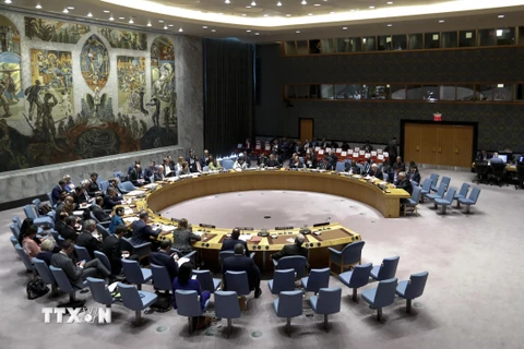 Cuộc họp của Hội đồng bảo an Liên hợp quốc ở New York, Mỹ. (Nguồn: THX/TTXVN)