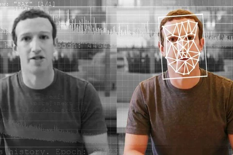 Một so sánh video gốc và deepfake về Giám đốc điều hành Facebook Mark Zuckerberg. (Nguồn: Getty Images)