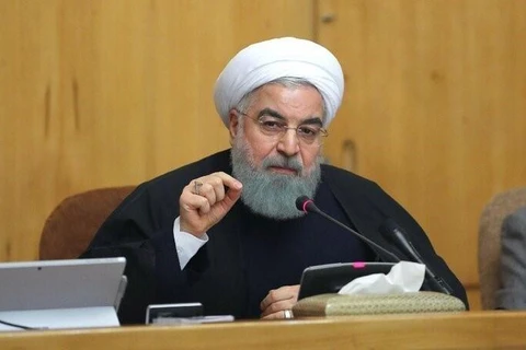 Tổng thống Iran Hassan Rouhani phát biểu tại Tehran. (Nguồn: AFP/TTXVN)