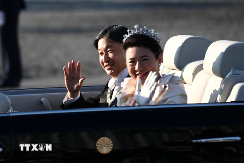 Hình ảnh Lễ diễu hành sau đăng quang của Nhật hoàng và Hoàng hậu