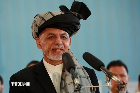 Tổng thống Afghanistan Ashraf Ghani phát biểu tại thủ đô Kabul ngày 28/9/2019. (Nguồn: THX/TTXVN)