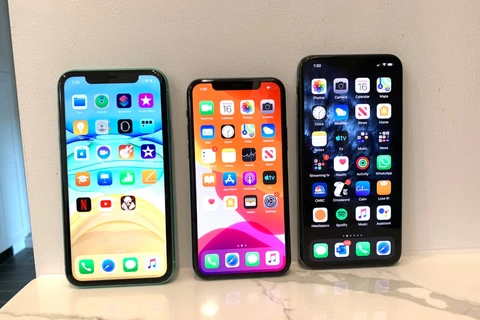 Bộ ba iPhone 11, iPhone 11 Pro và iPhone 11 Pro Max. (Nguồn: CNBC)