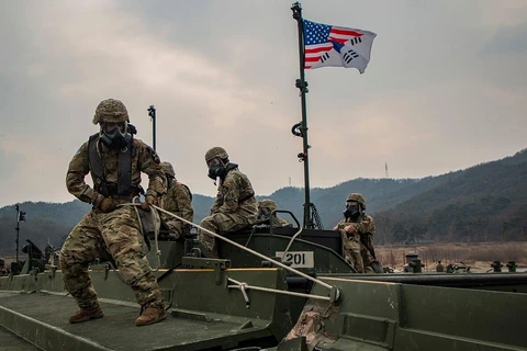Binh sỹ Mỹ trong một cuộc tập trận chung với Hàn Quốc. (Nguồn: Army)